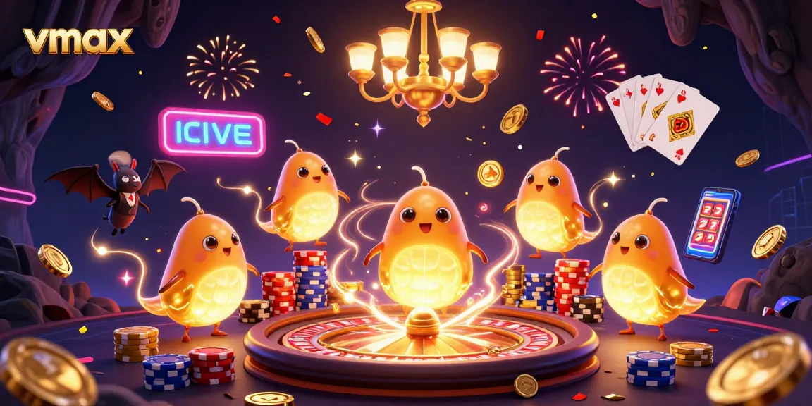 Experience exciting gameplay at vmax with vibrant casinos and engaging animated characters.