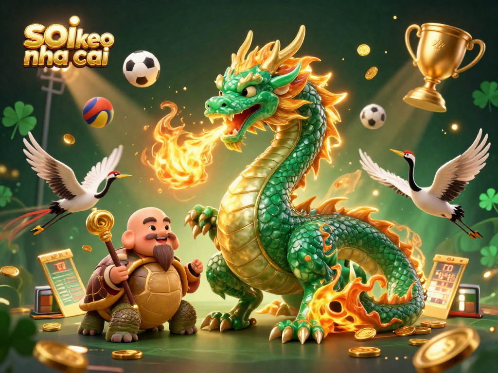 Experience the thrill of soi keo nha cai betting with a dynamic 3D illustration of vibrant casino elements.