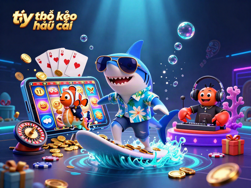 Engage with tỷ lệ kèo nhà cái through vibrant casino-themed underwater adventures featuring energetic gaming characters.