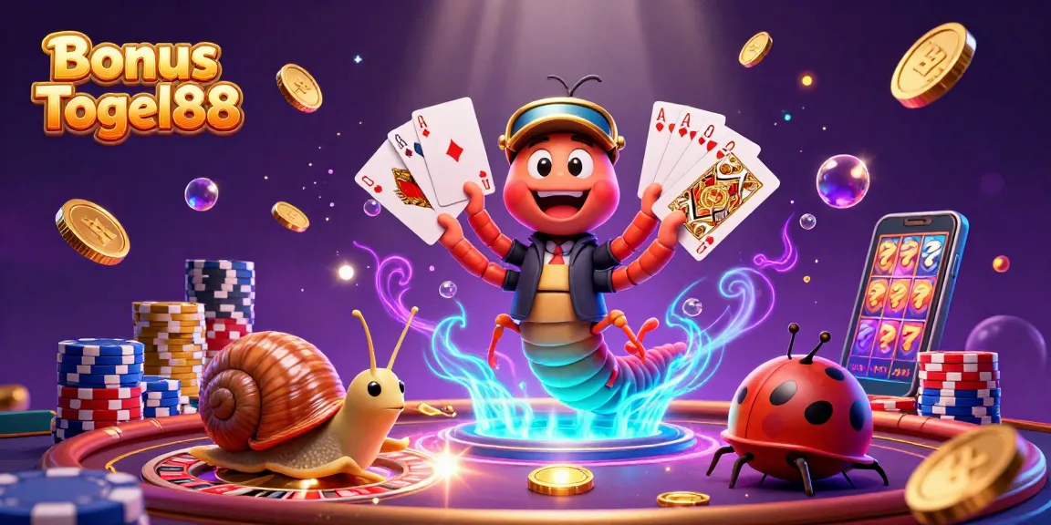 Experience thrilling gameplay and winning opportunities with Bonus Togel88's vibrant casino illustration, showcasing excitement and fun.