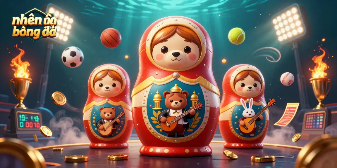 Engage with Nhận định bóng đá featuring dynamic sports balls and festive casino elements.