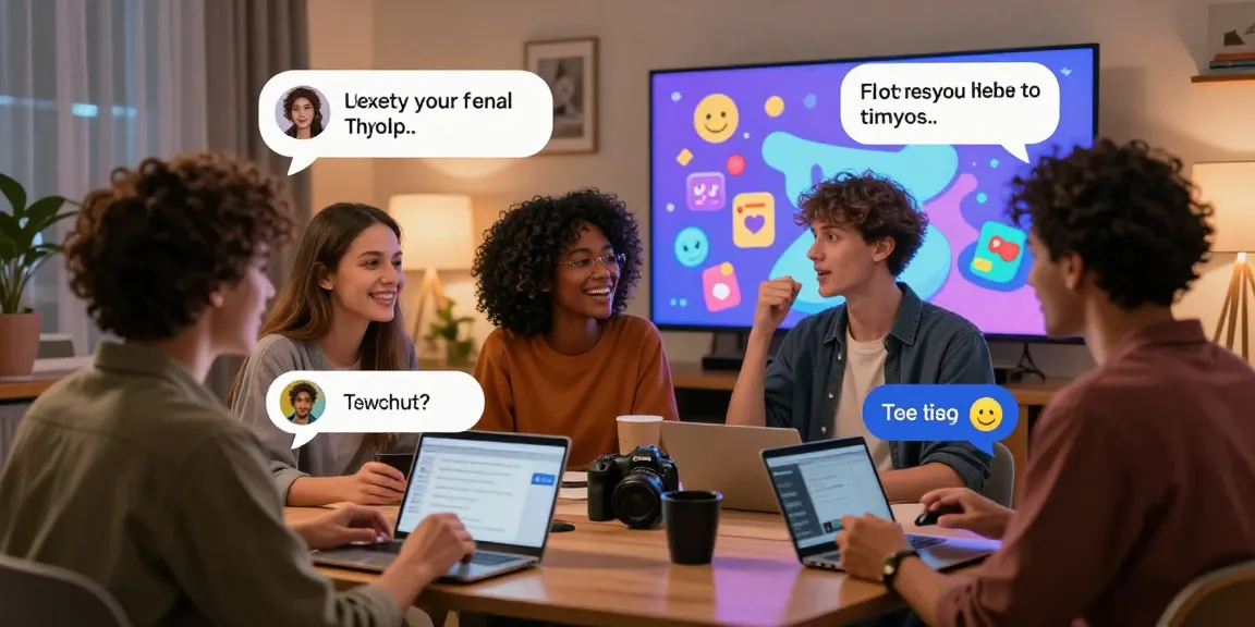Engaging NSFW AI chat scene showcasing lively user interactions in a vibrant digital environment.