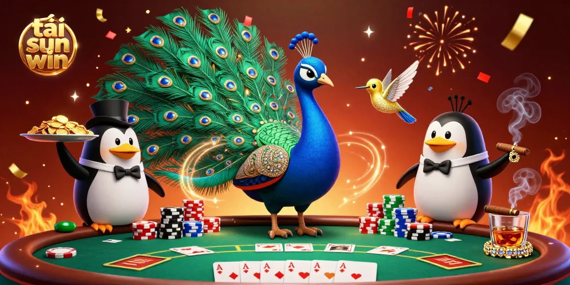 Spin winning chips at poker with tải sun win, as vibrant characters celebrate victory.
