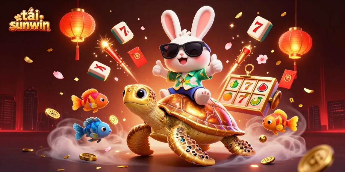 Engage with exciting gameplay featuring tải sunwin on vibrant slot reels with lucky rabbit and golden turtle.