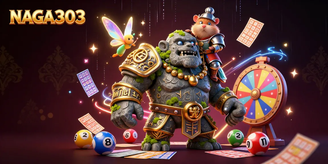 Experience thrilling lottery action with NAGA303, featuring vibrant elements and engaging characters.