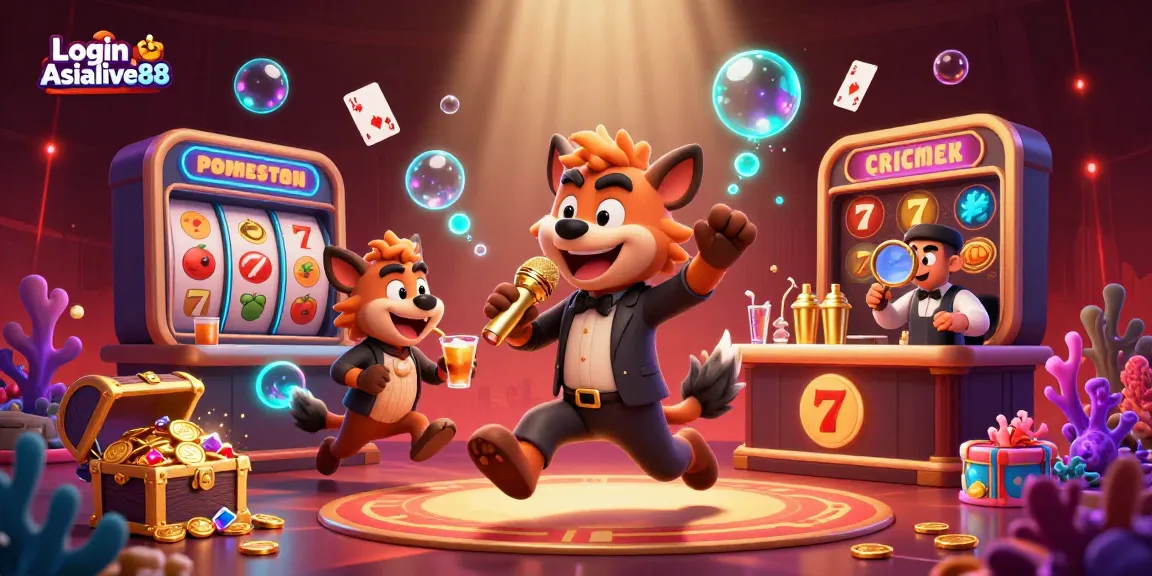 Engage in vibrant casino action with Login Asialive88 featuring hyenas and rich game elements.