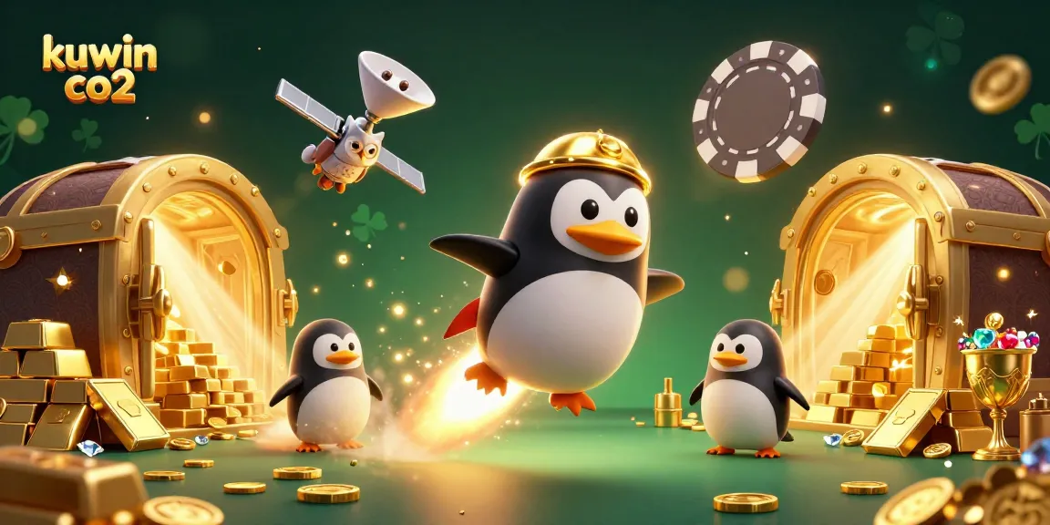 Win big at kuwin co2 with an exhilarating casino experience featuring a golden penguin!