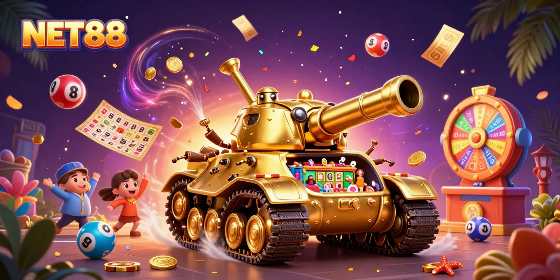 Experience thrilling gameplay at NET88 with a vibrant casino tank and dynamic elements.