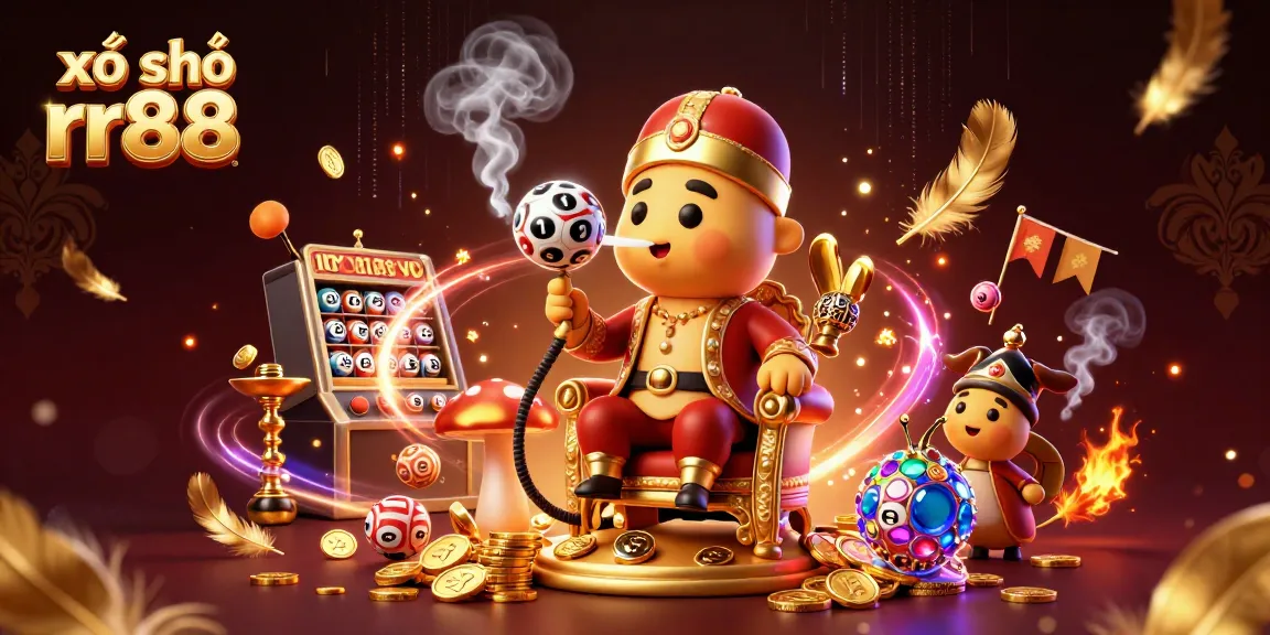 Experience the excitement of xổ số rr88 with vibrant lottery symbols and dynamic gaming elements.