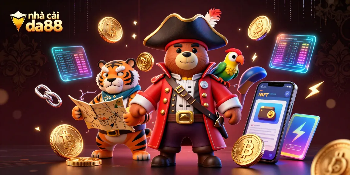 Experience the thrills of nhà cái da88 with vibrant 3D gaming elements and energetic characters.