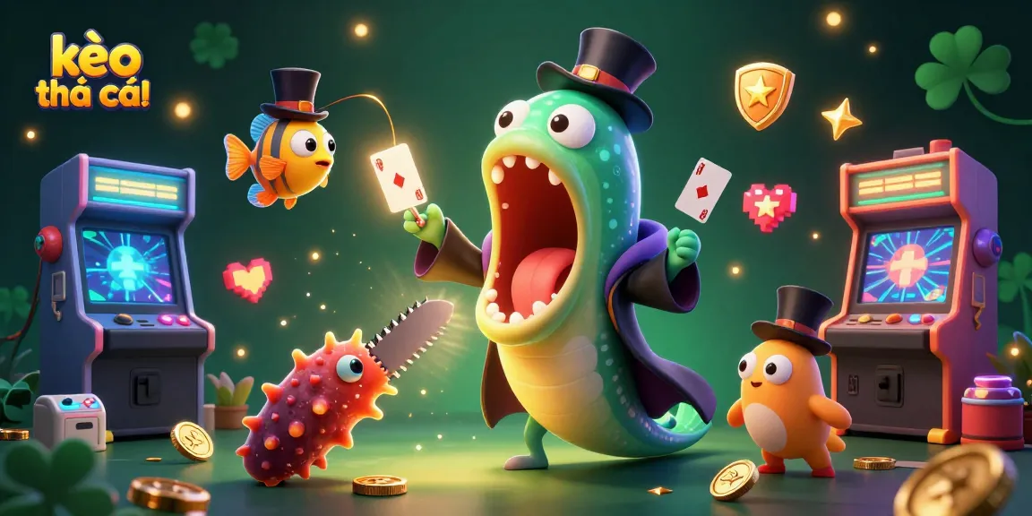 Experience the thrill of kèo nhà cái with a dynamic scene featuring magical sea creatures and vibrant gaming elements.